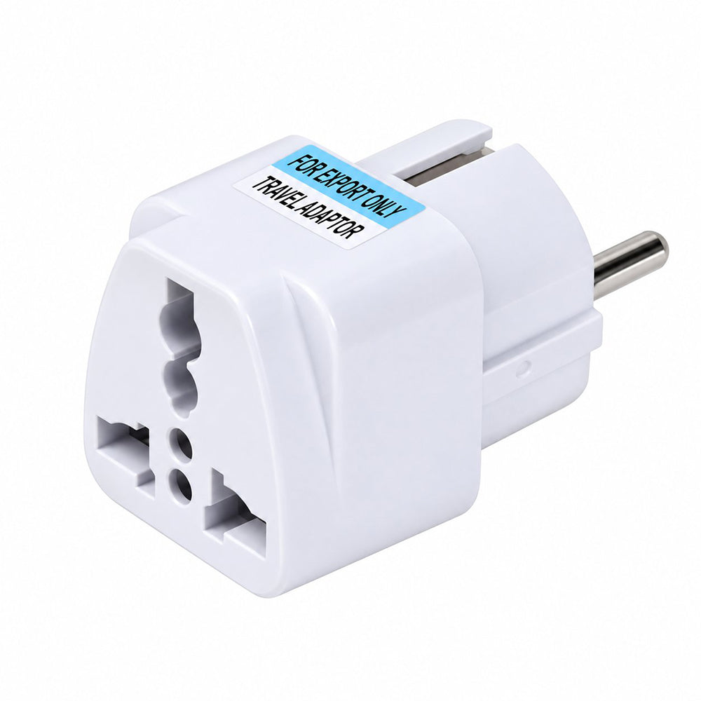 Adaptor priză UK / US / AU în EU, 10A, alb – Techsuit C524 – imagine 3