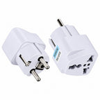 Adaptor priză UK / US / AU în EU, 10A, alb – Techsuit C524 – imagine 2