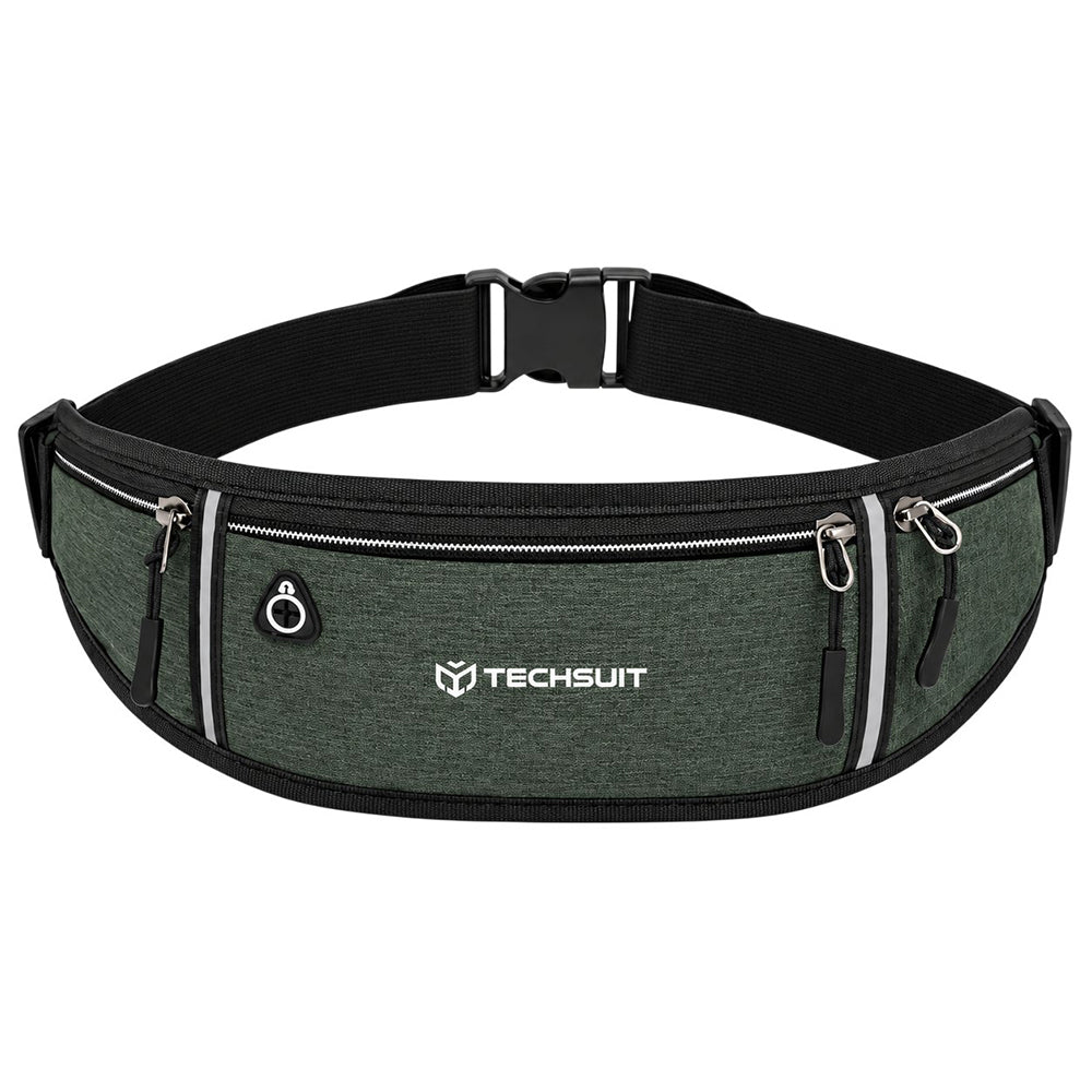 Borsetă alergare cu ieșire căști, verde – Techsuit CWB3 – imagine 1