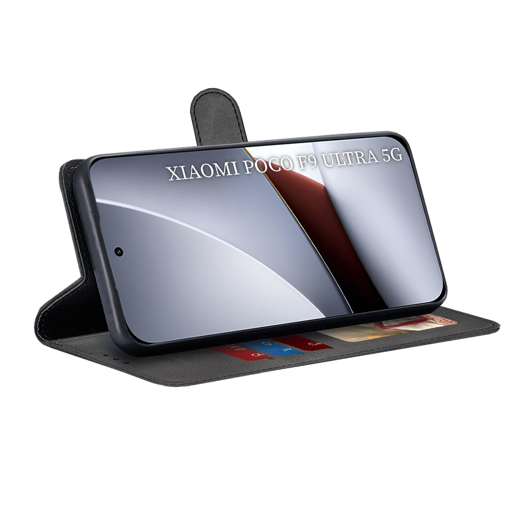 Husă Xiaomi Poco F9 Ultra flip Techsuit Diary Book, negru – imagine 2