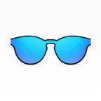 Ochelari de soare polarizați unisex, lentilă unică, TR90 – Techsuit – Negru mat / albastru-verde – imagine 6