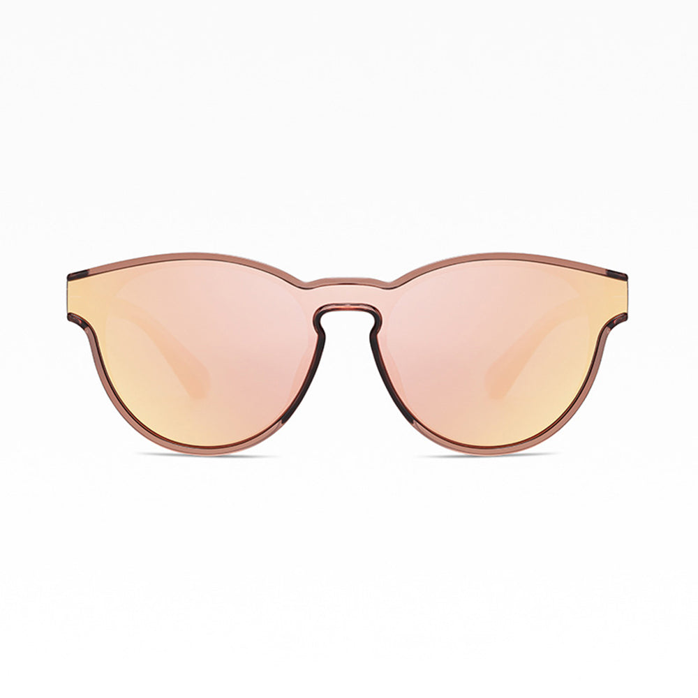 Ochelari de soare polarizați unisex, lentilă unică, TR90 – Techsuit – Șampanie – imagine 2