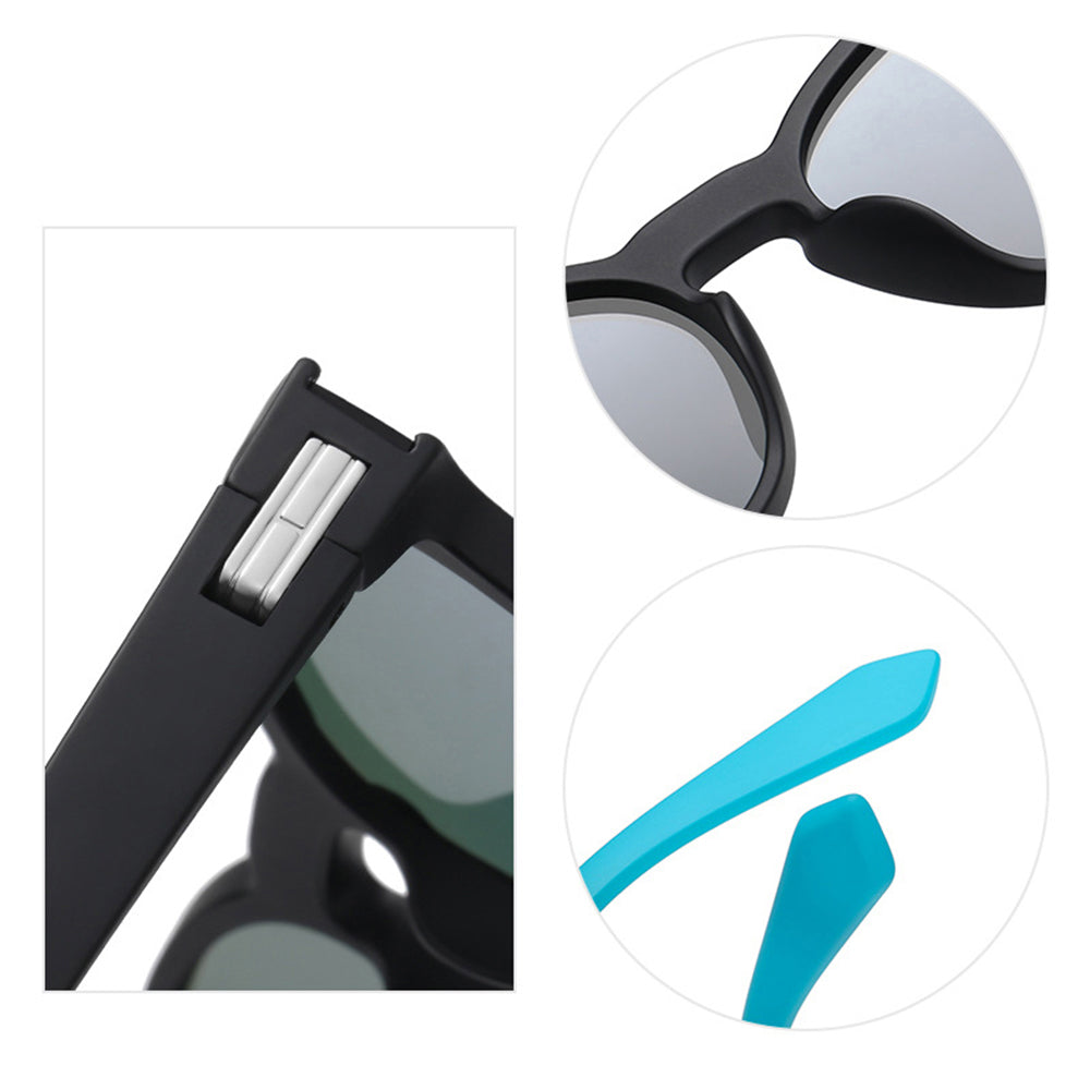 Ochelari de soare polarizați unisex, lentilă unică, TR90 – Techsuit – Șampanie – imagine 4
