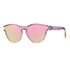 Ochelari de soare polarizați unisex, lentilă unică, TR90 – Techsuit – Mov / galben / roz – imagine 4