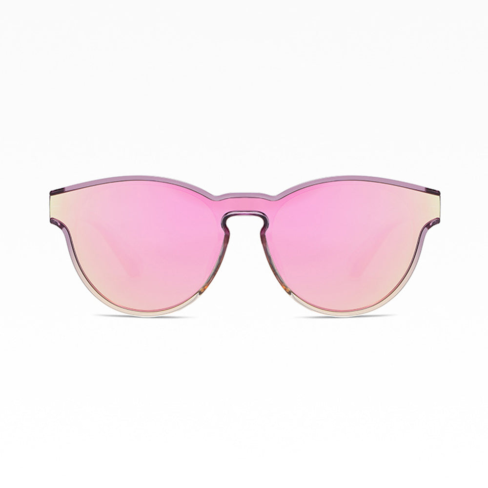 Ochelari de soare polarizați unisex, lentilă unică, TR90 – Techsuit – Mov / galben / roz – imagine 6