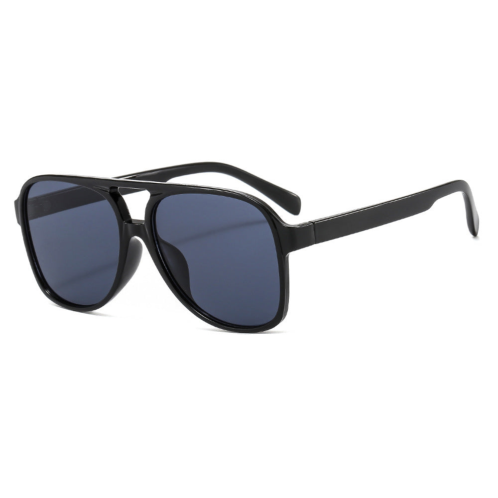Ochelari soare aviator unisex, UV400 – Techsuit 98061 – Negru / gri – imagine 3