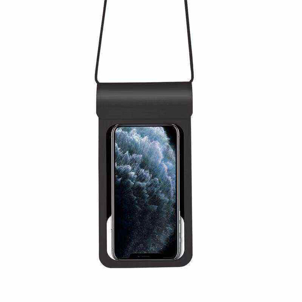 Husă impermeabilă IPX8 telefon 6,8", 30 m, negru – Techsuit TWC1 – imagine 1