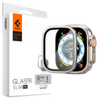 Folie de sticlă Spigen Glas.tR Slim Pro cu ramă metalică Apple Watch Ultra / Ultra 2 / Ultra 3 (49 mm) – imagine 1