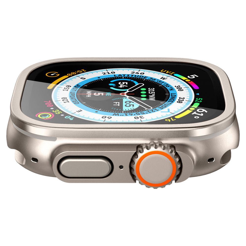 Folie de sticlă Spigen Glas.tR Slim Pro cu ramă metalică Apple Watch Ultra / Ultra 2 / Ultra 3 (49 mm) – imagine 6