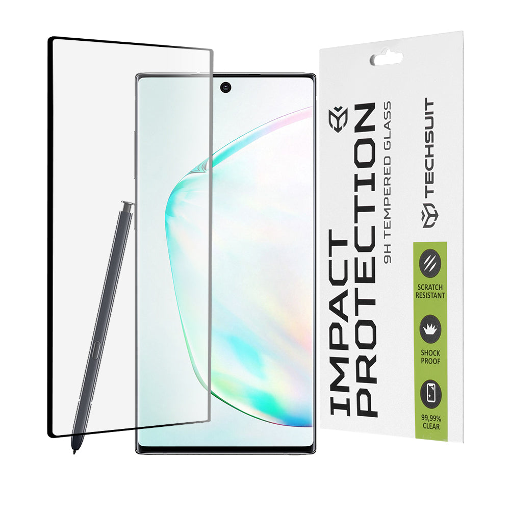 Folie sticlă 3D Techsuit Galaxy Note 10 Plus, ecran curbat – imagine 1