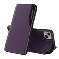 Husă iPhone 15 Plus flip Techsuit eFold, mov – imagine 1