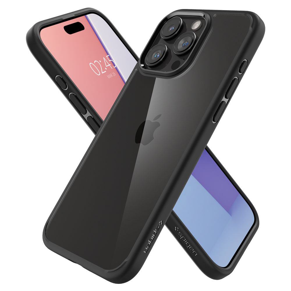 Husă Spigen Ultra Hybrid iPhone 15 Pro Max – Negru mat – imagine 6