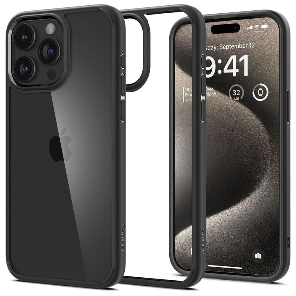 Husă Spigen Ultra Hybrid iPhone 15 Pro Max – Negru mat – imagine 1