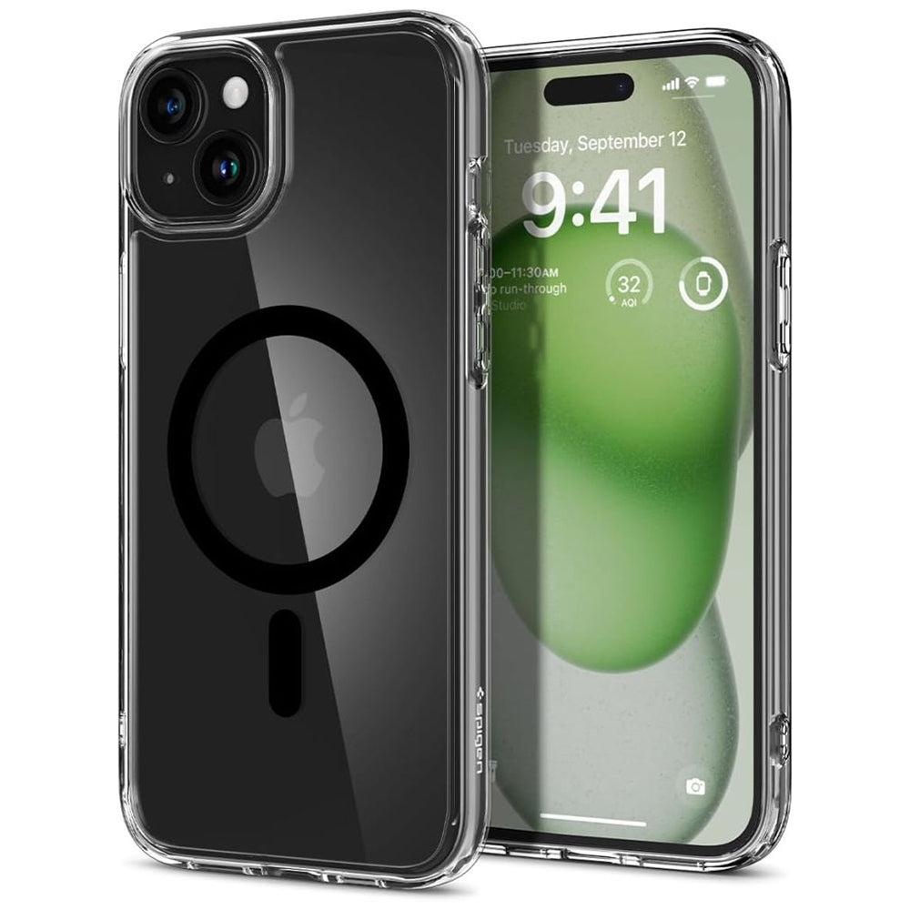 Husă Spigen Ultra Hybrid MagSafe iPhone 15 – Negru – imagine 1