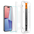 Folie de sticlă Spigen Glas.tR EZ Fit HD pentru iPhone 15 – imagine 3
