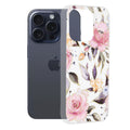 Husă iPhone 15 Pro Techsuit Marble, alb – imagine 1