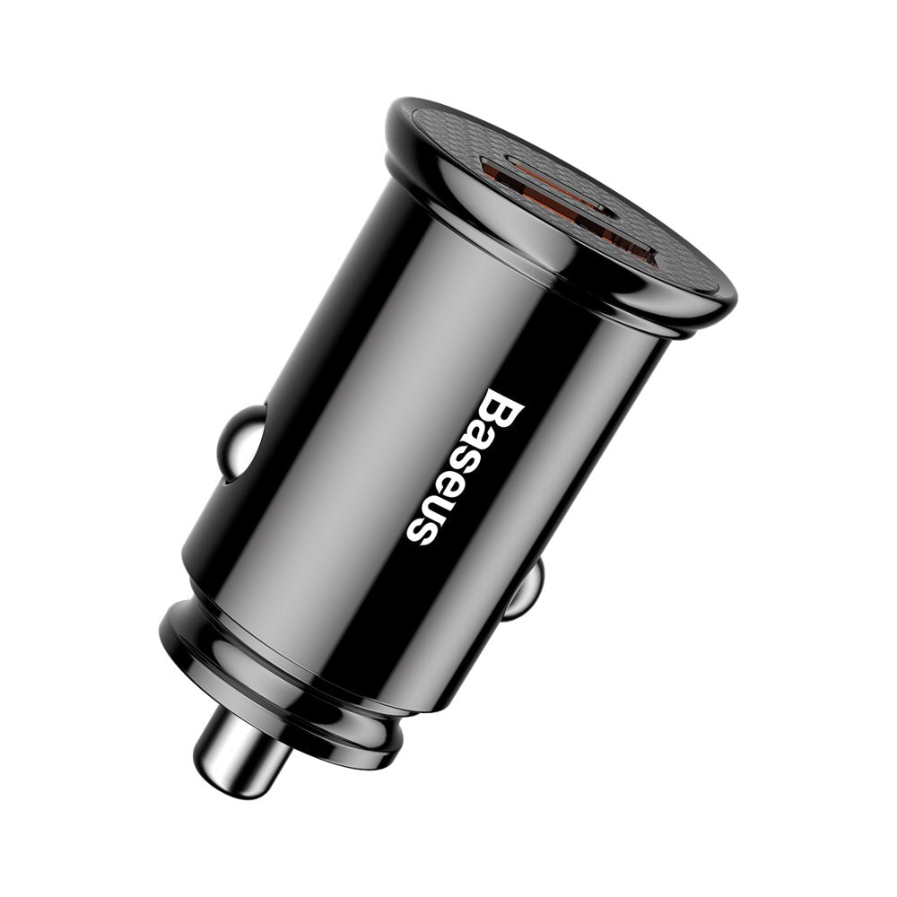 Încărcător auto Baseus Circular USB-C + USB-A 30W – imagine 1