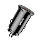 Încărcător auto Baseus Circular USB-C + USB-A 30W – imagine 1