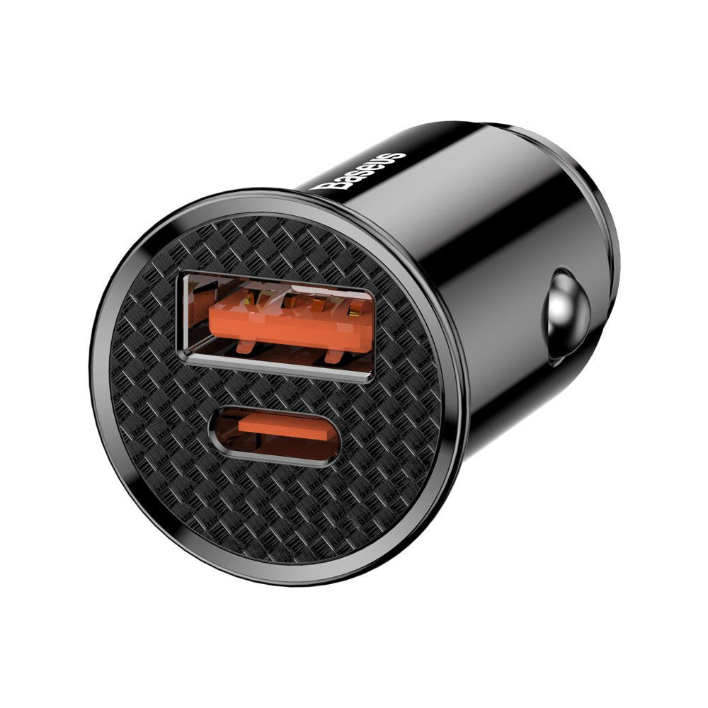 Încărcător auto Baseus Circular USB-C + USB-A 30W – imagine 2