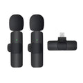 Set 2 lavaliere wireless Lightning, clips guler, negru – Techsuit LW1 – imagine 1