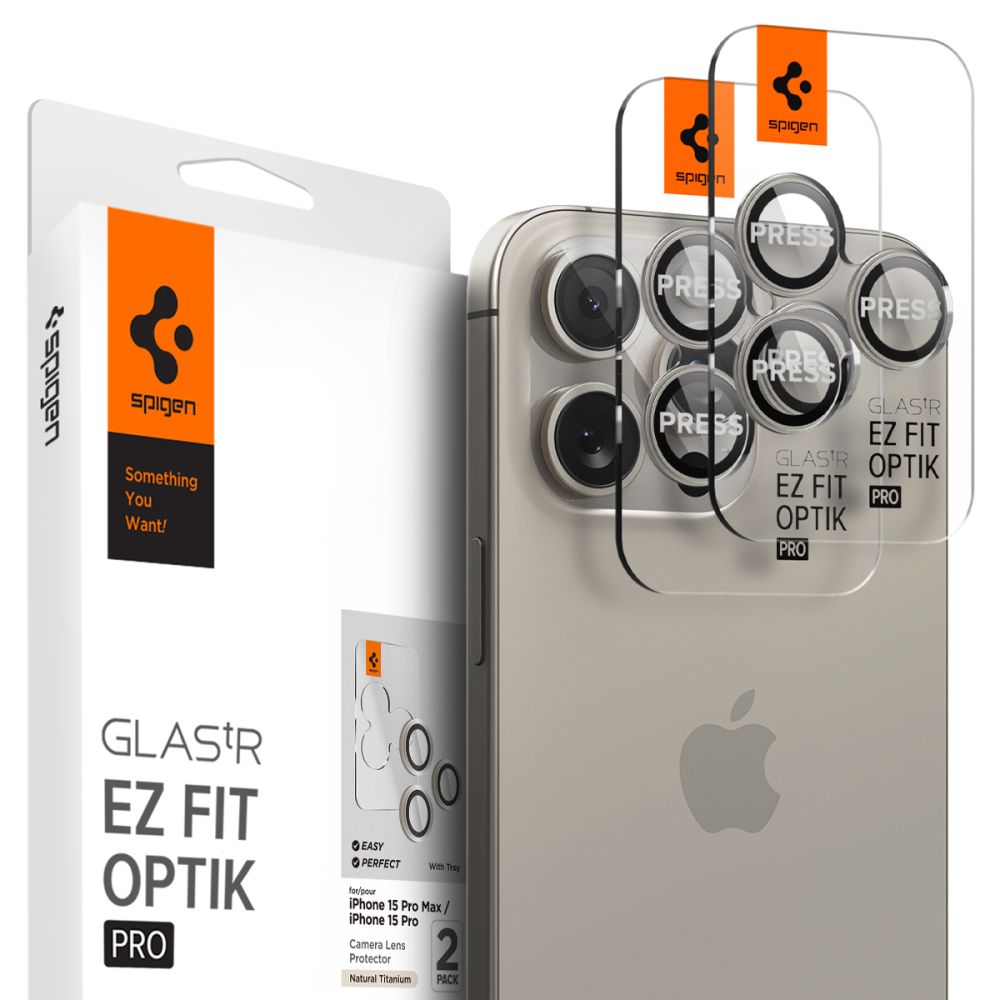 Protecție cameră Spigen Optik.tR EZ Fit Pro pentru iPhone 14 Pro / 15 Pro / 16 Pro / 17 Pro (inclusiv Pro Max) – Natural – imagine 17