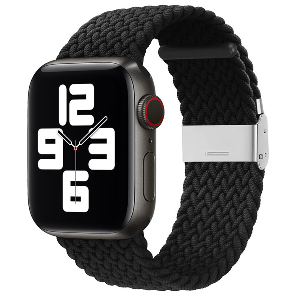 Curea Apple Watch 38 / 40 / 41 / 42 mm Techsuit W032, nailon, negru – imagine 1