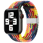 Curea Apple Watch 38 / 40 / 41  Techsuit W032, nailon, roz multicolor – imagine 1