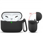 Husă silicon AirPods 3, ultra-subțire, negru – Techsuit – imagine 3