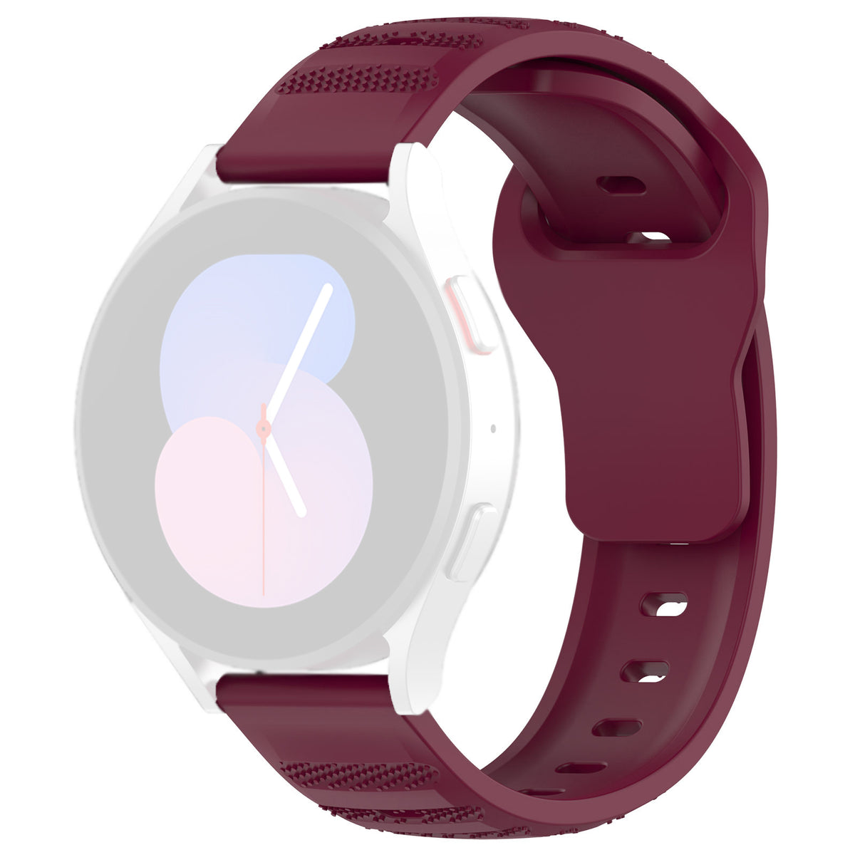 Curea Samsung Galaxy Watch 4/5 Techsuit W050, silicon, bordo – imagine 1