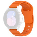 Curea Samsung Galaxy Watch 4/5 Techsuit W050, silicon, portocaliu – imagine 1