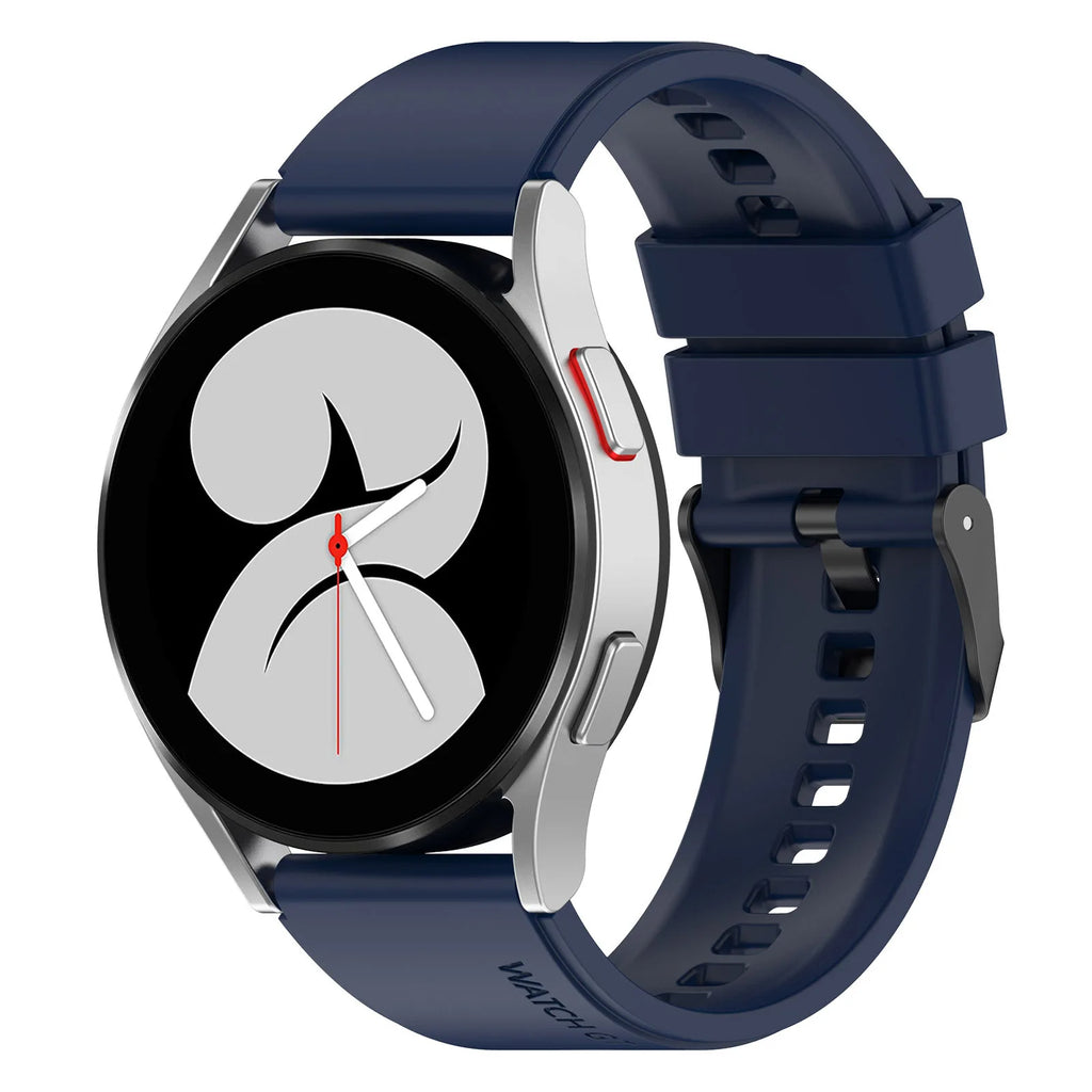 Curea Samsung Galaxy Watch 4/5 Techsuit W026, silicon, albastru închis – imagine 3