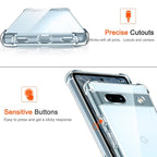 Husă Google Pixel 7a Techsuit Shockproof Clear Silicone – imagine 3