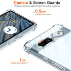 Husă Google Pixel 7a Techsuit Shockproof Clear Silicone – imagine 4