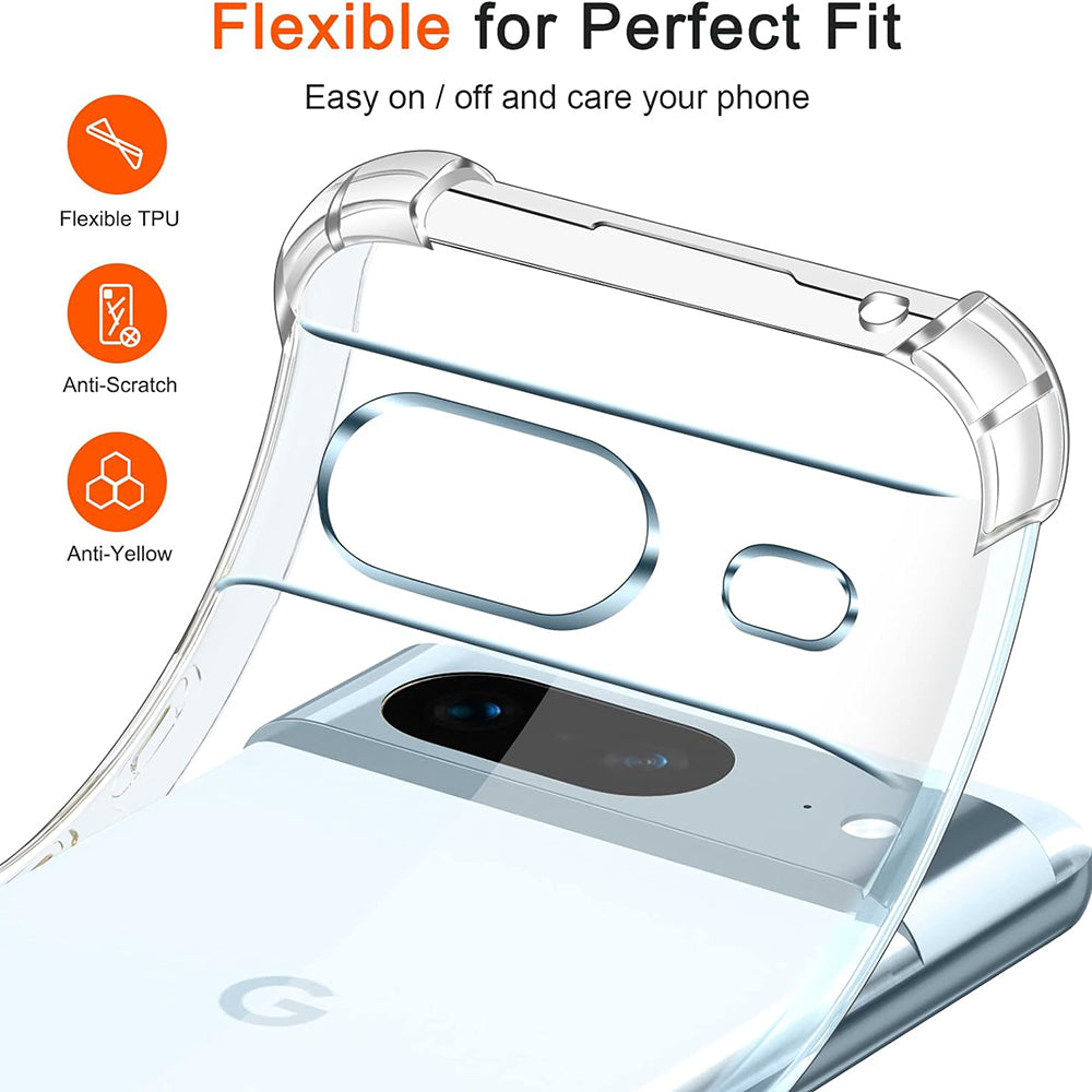 Husă Google Pixel 7 Techsuit Shockproof Clear Silicone – imagine 4