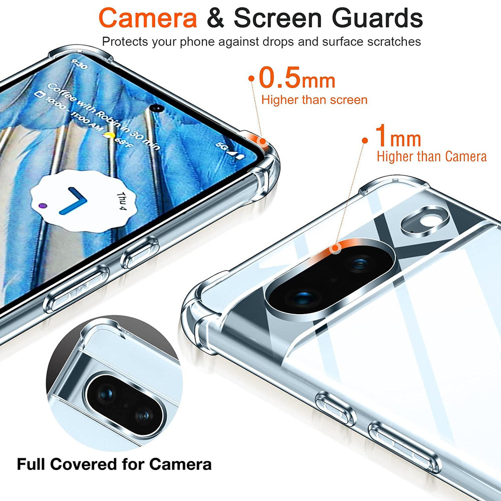 Husă Google Pixel 7 Techsuit Shockproof Clear Silicone – imagine 5