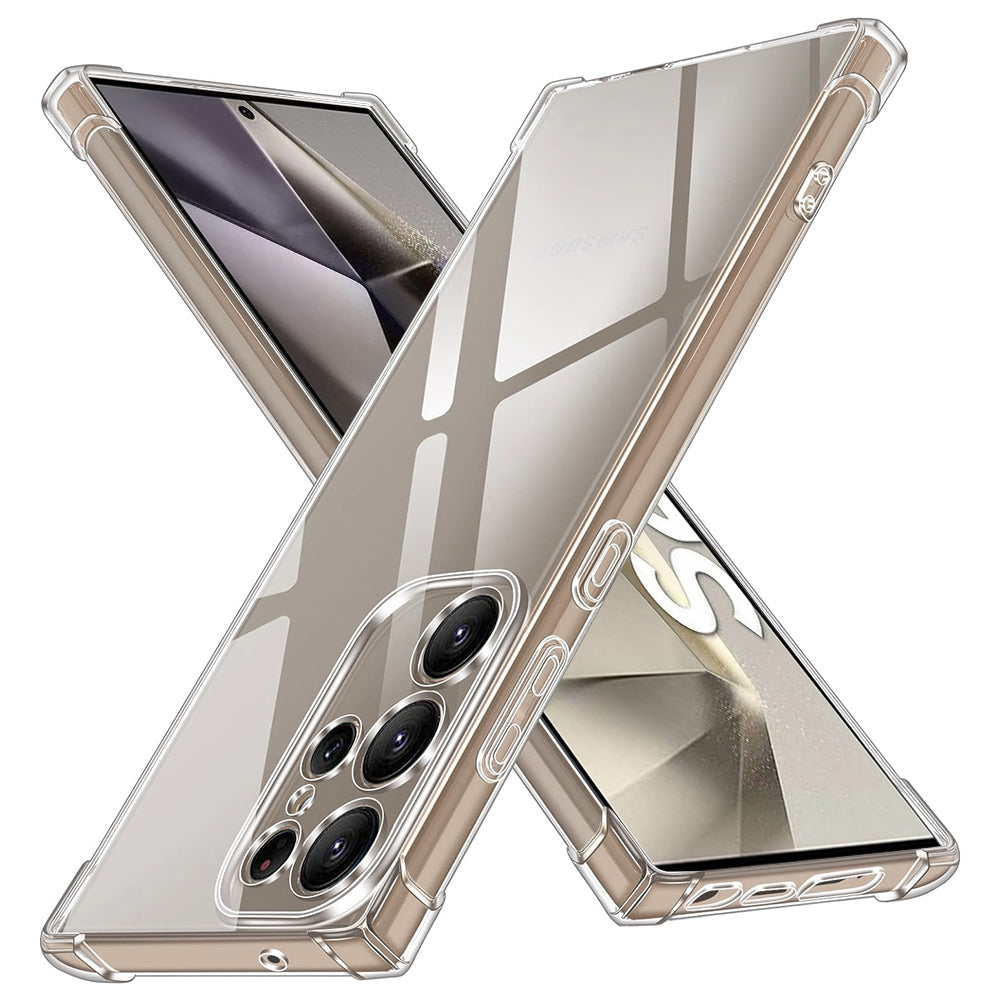 Husă transparentă Techsuit Shockproof Clear Silicone Galaxy S24 Ultra – Transparent – imagine 1