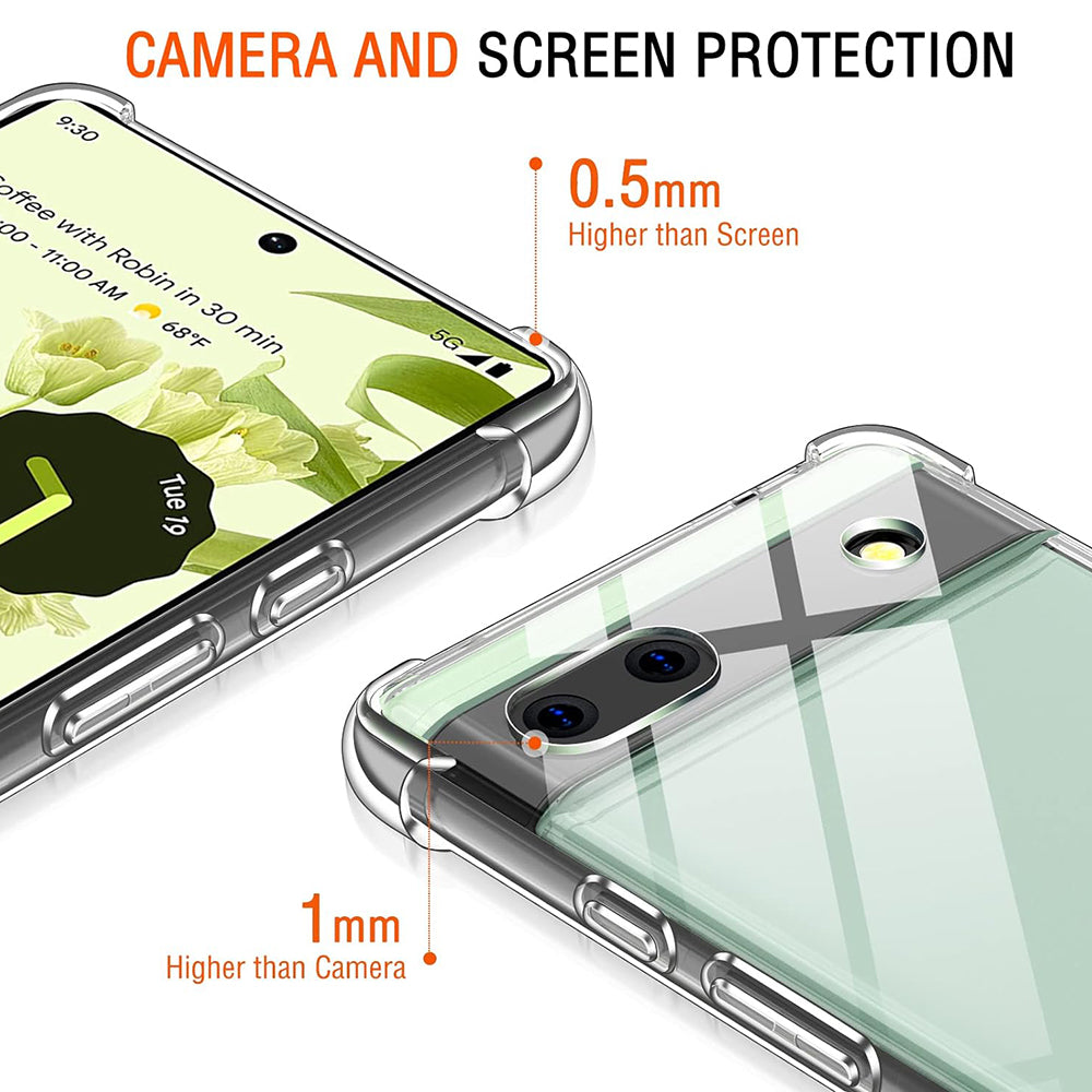 Husă Google Pixel 6a Techsuit Shockproof Clear Silicone – imagine 2
