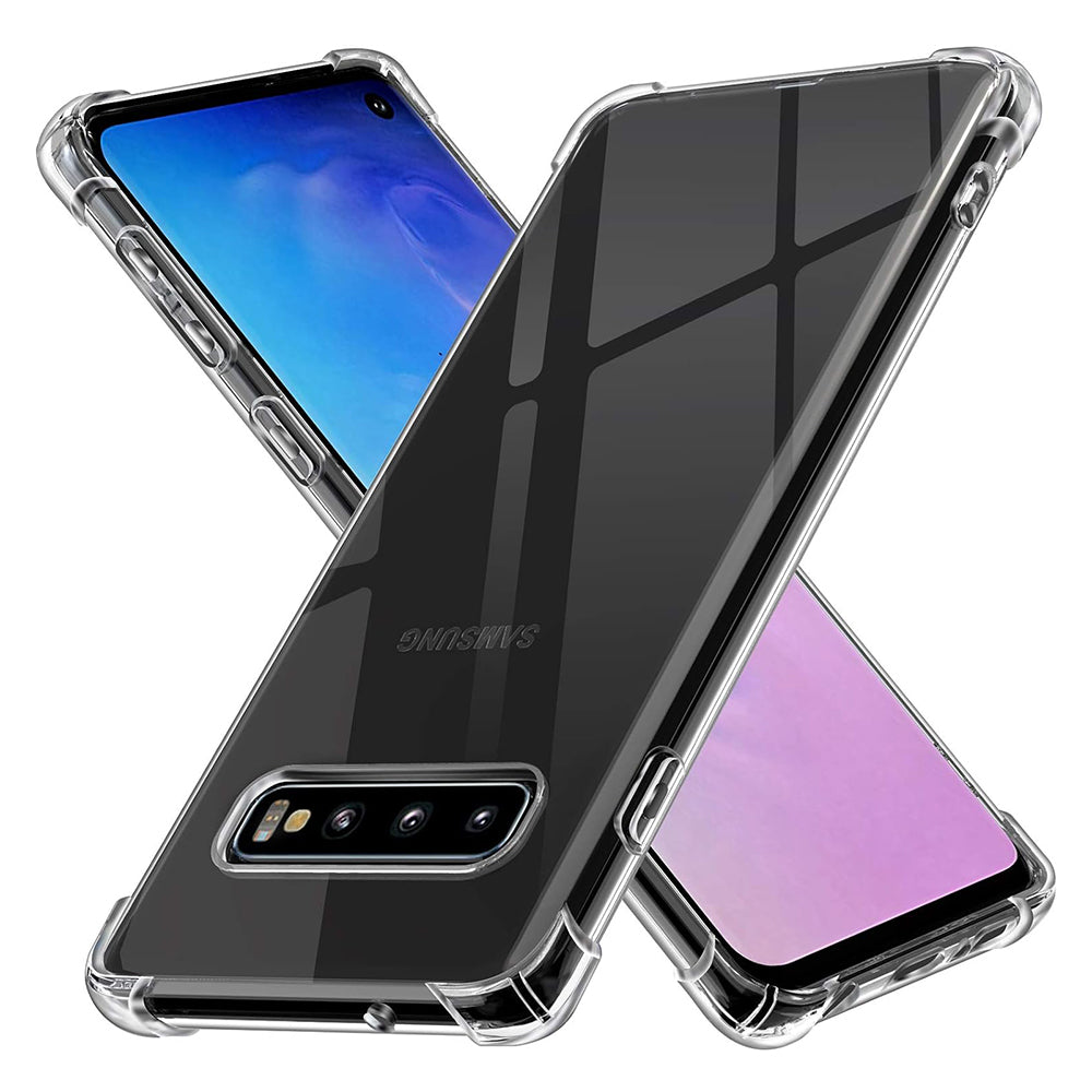 Husă transparentă Techsuit Shockproof Clear Silicone Galaxy S10 – Transparent – imagine 1