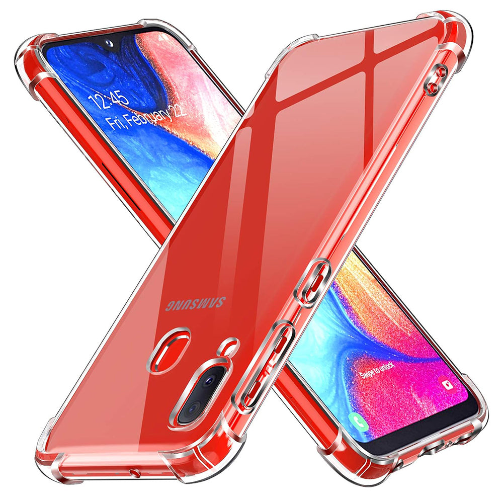 Husă transparentă Techsuit Shockproof Clear Silicone Galaxy A20e – Transparent – imagine 1