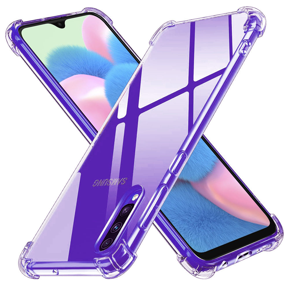 Husă transparentă Techsuit Shockproof Clear Silicone Galaxy A30s – Transparent – imagine 1