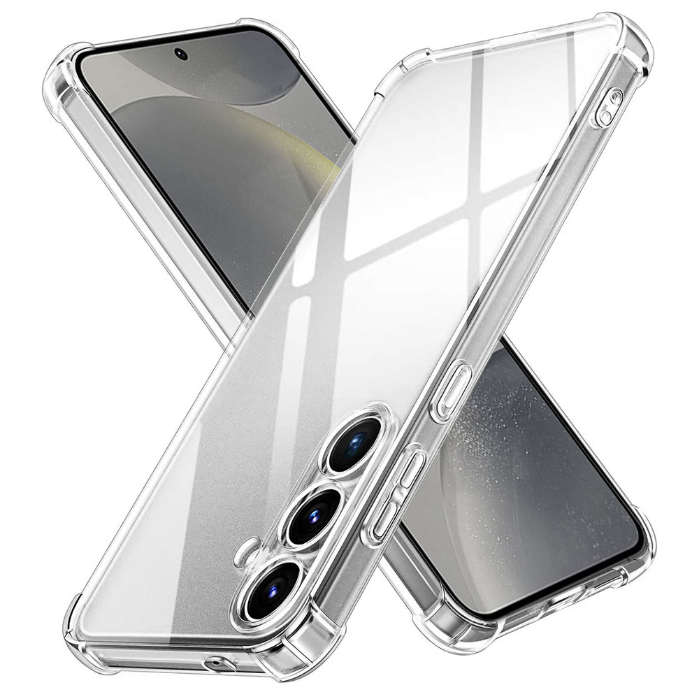 Husă transparentă Techsuit Shockproof Clear Silicone Galaxy S24 – Transparent – imagine 1
