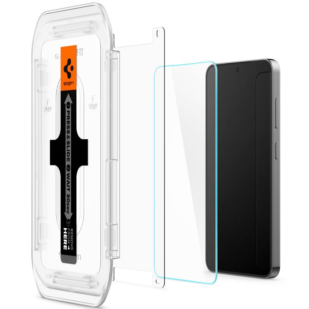 Folie de sticlă Spigen Glas.tR EZ Fit pentru Samsung Galaxy S24 / S25 – imagine 4