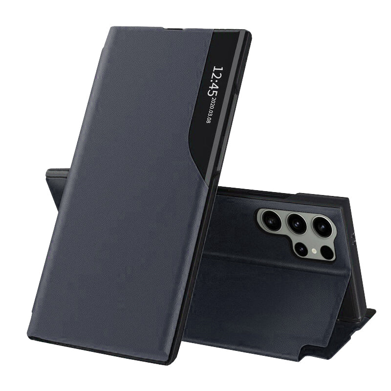 Husă flip Techsuit eFold Galaxy S24 Ultra – Albastru închis – imagine 4