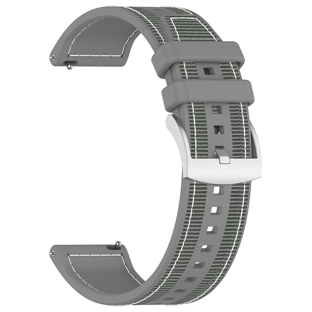 Curea Huawei Watch GT 2 (46 mm)/GT 2 Pro Techsuit W051, nailon, gri – imagine 1