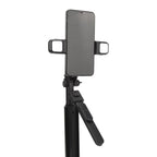 Selfie stick cu trepied și lumină, 167 cm, negru – Techsuit K30S – imagine 1