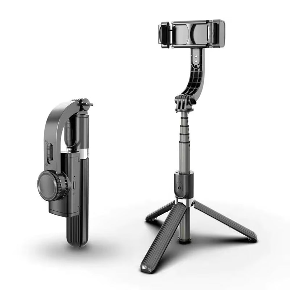 Selfie stick cu trepied și gimbal, 86 cm, negru – Techsuit L08 – imagine 1