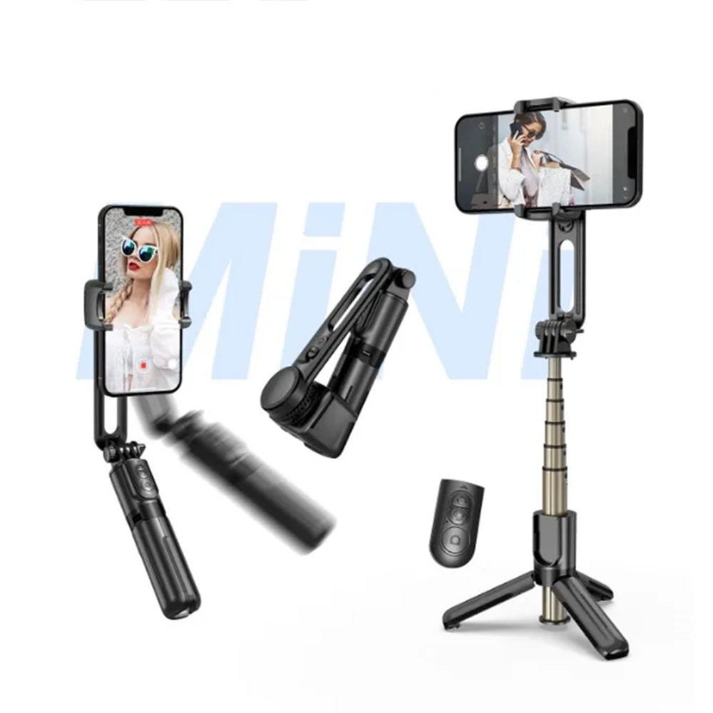 Selfie stick cu trepied și gimbal, 70 cm, negru – Techsuit L18Mini – imagine 2