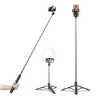 Selfie stick cu trepied, 158 cm, negru – Techsuit Q05 – imagine 2