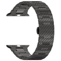 Curea Apple Watch 38 / 40 / 41  Techsuit W052, oțel inoxidabil, negru – imagine 1