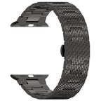 Curea Apple Watch 38 / 40 / 41  Techsuit W052, oțel inoxidabil, negru – imagine 1